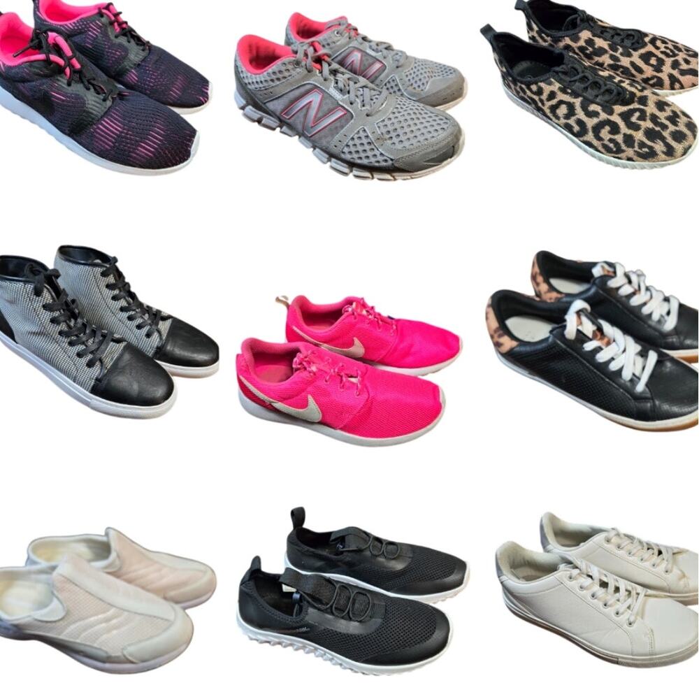 Bulk Men’s Women’s Tennis Athletic Shoe Lot of 9 Name Brand Wholesale Reseller